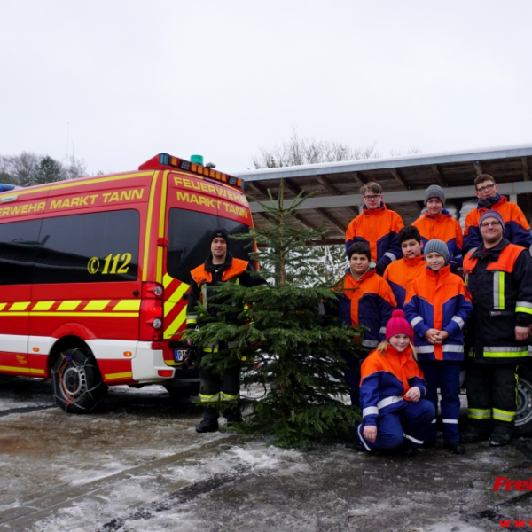 Christbaumsammelaktion der Tanner Jugendfeuerwehr wieder sehr erfolgreich